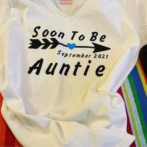 Custom baby announcement t-shirts, made to order
